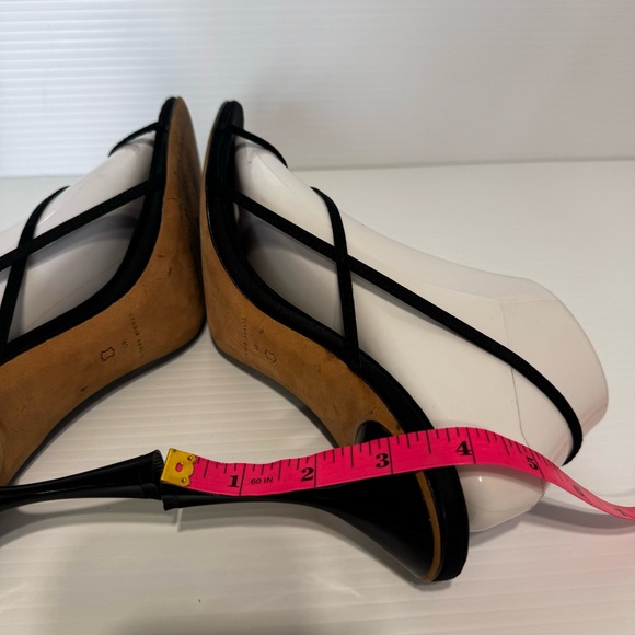 Studio Amelia Black Silk Sling Back Heels Size 40 - Picture 7 of 12